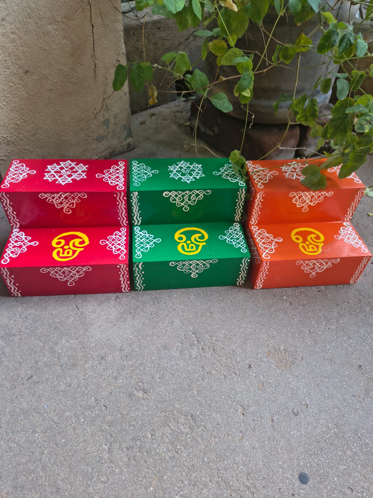 Handcrafted Wooden Pooja Peetam