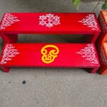 Handcrafted Wooden Pooja Peetam (OM)