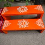 Handcrafted Wooden Pooja Peetam (Flower)