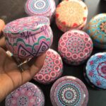 Round Tin Box - Mandala Design