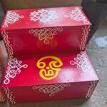 Handcrafted Golu Mini Steps (Red Colour)