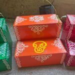 Handcrafted Golu Mini Steps (Orange Colour)