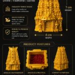 Temple Gopuram Kumkum Container