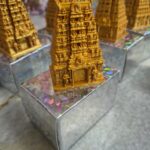 Premium Kumkum Holder Gold Temple Design